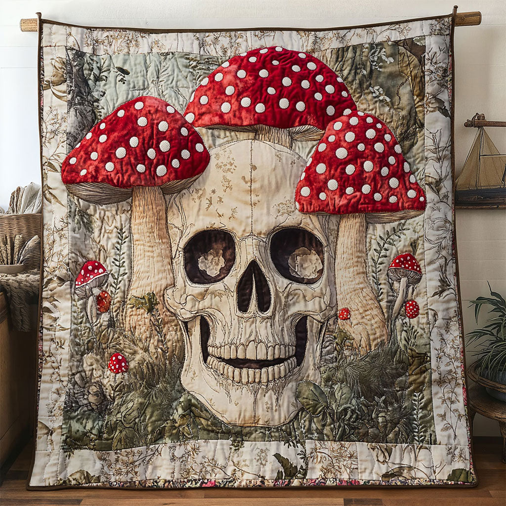 Eternal Garden Skull Quilt Elegant Quilt Blanket Gift for Housewarming