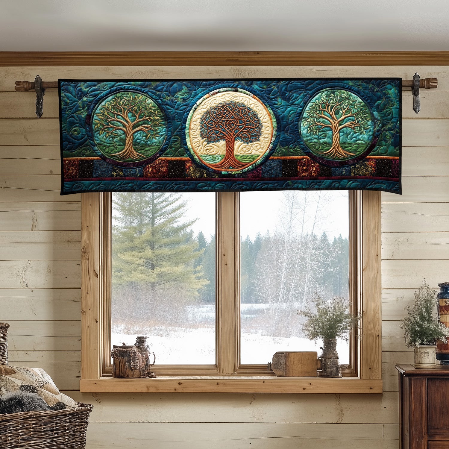 Eternal Growth Quilted Valance Front Door Decor Tree Of Life Gifts For Men
