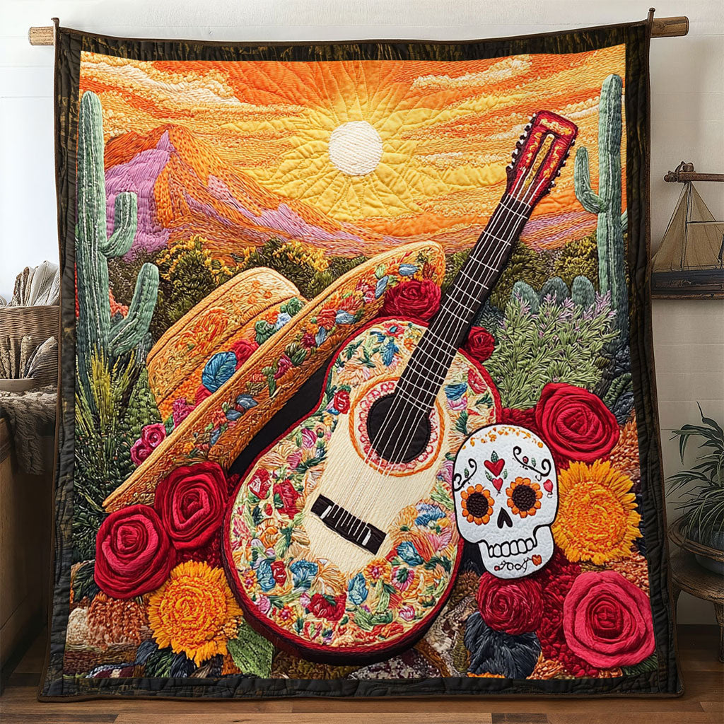 Eternal Melody Guitar Quilt Blanket Best Throw Blanket Christmas Gift For Guitar Teacher