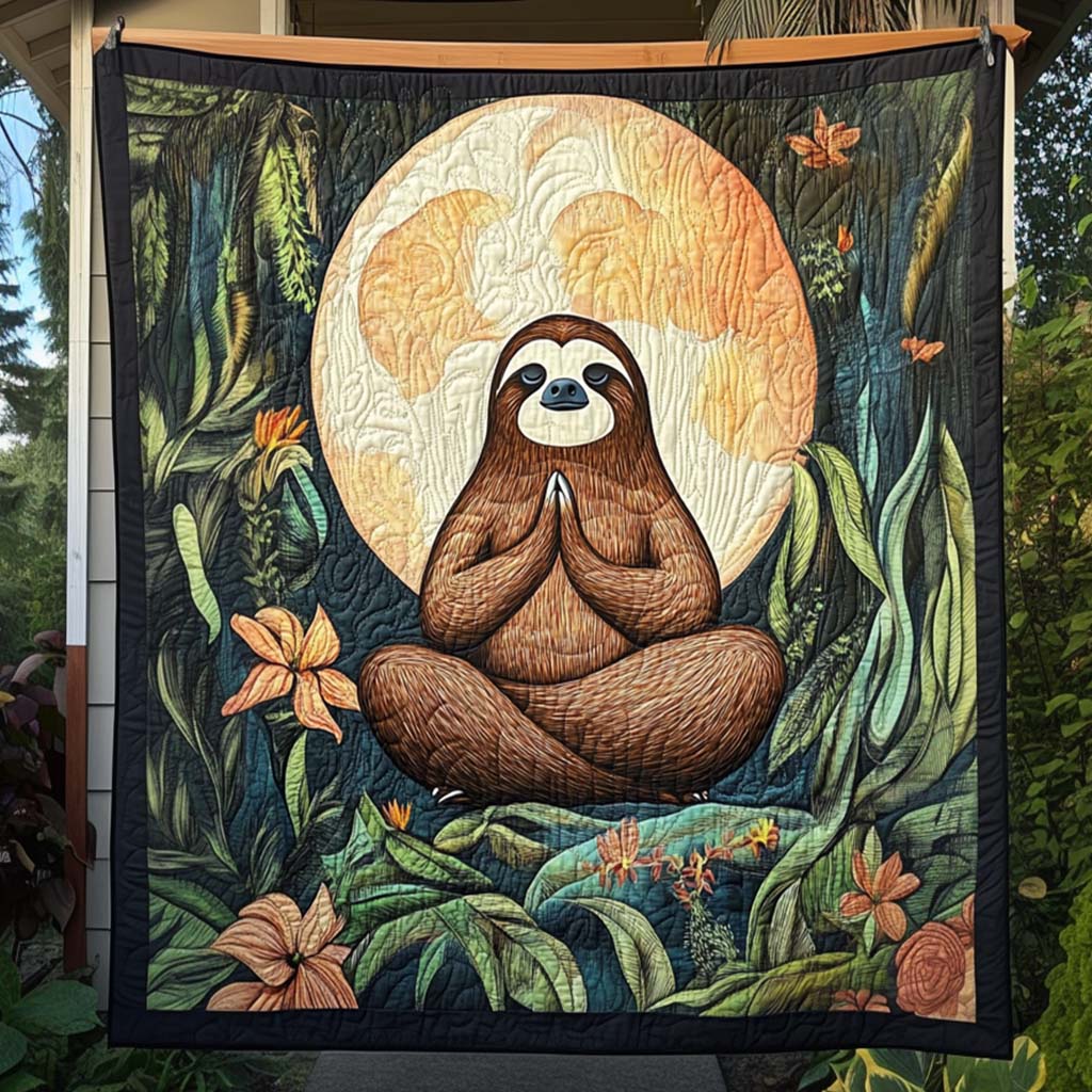 Eternal Peace Quilted Blanket Best Gifts For Yoga Lovers