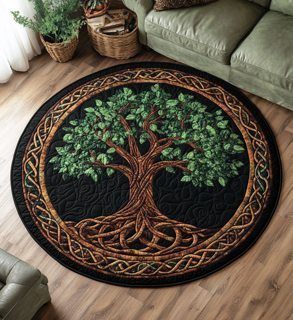 Eternal Roots Quilted Round Mat Front Door Idea Things To Get Your Wife For Christmas