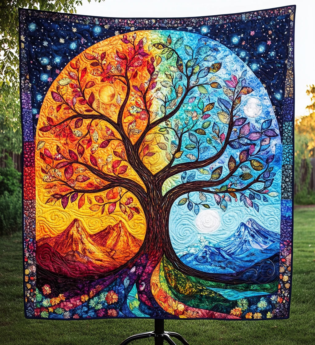 Eternal Seasons Quilted Blanket Tree Of Life Gifts For Her