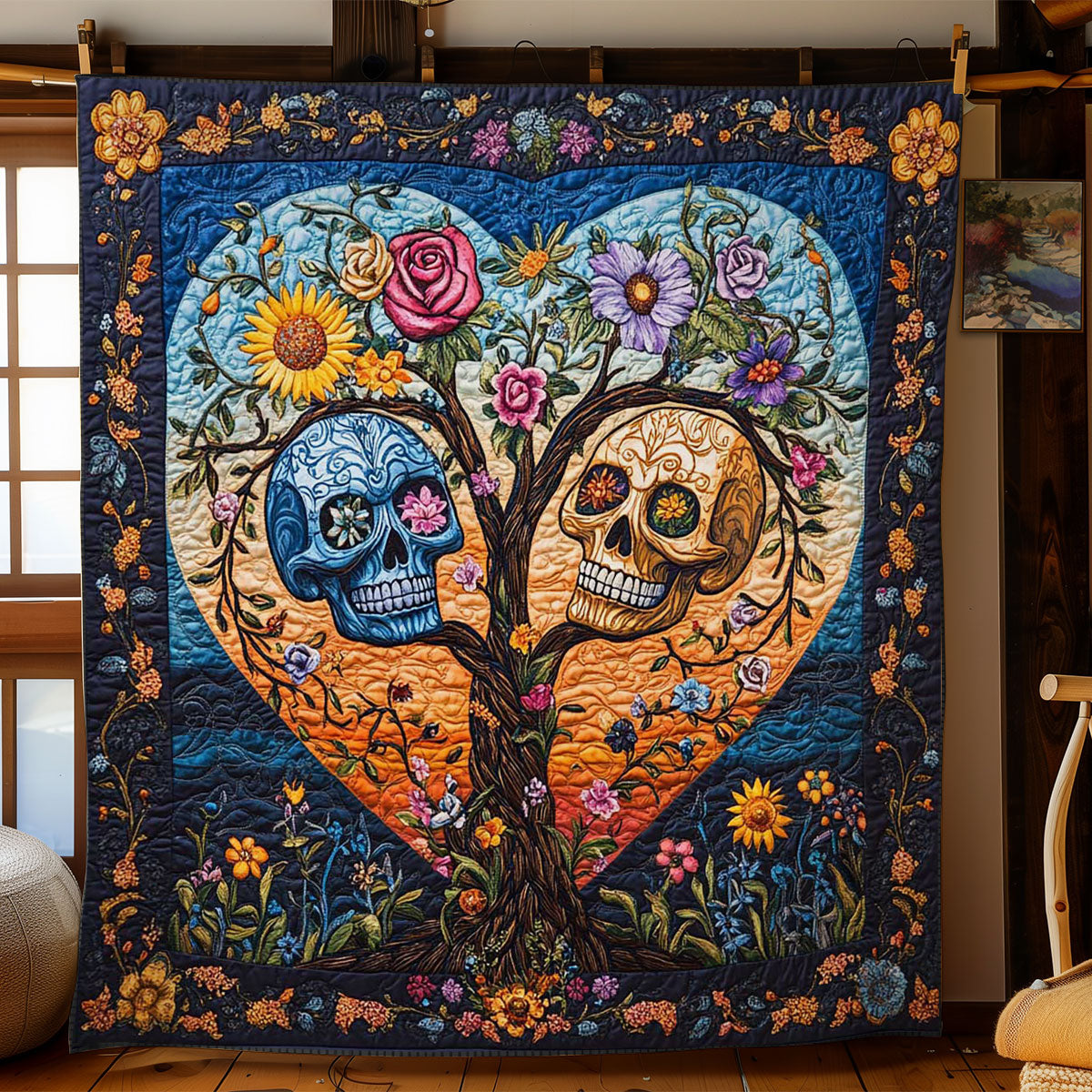Eternal Skull Quilt Practical Quilt Blanket Gift for Comfort and Style