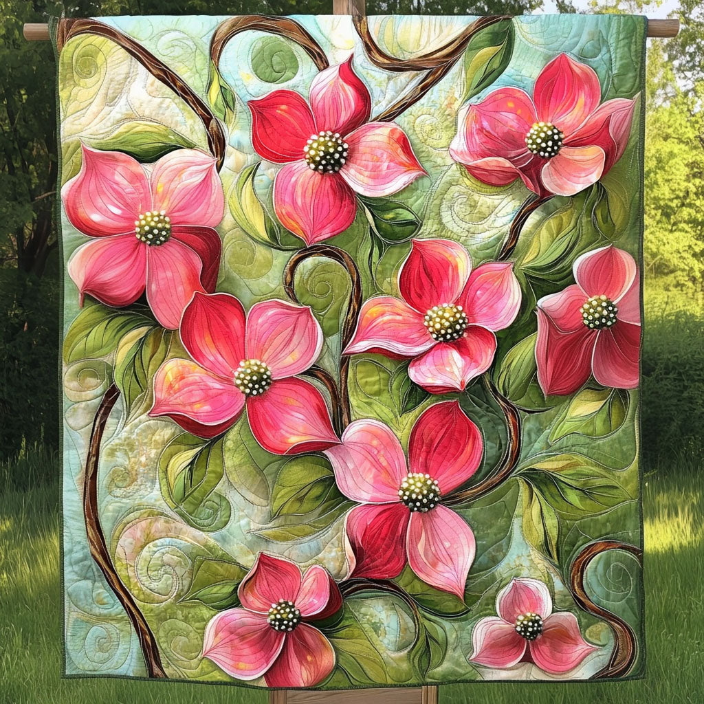 Eternal Spring Quilted Blanket Best Couch Throw Blanket Christmas Gifts For Flower Lovers