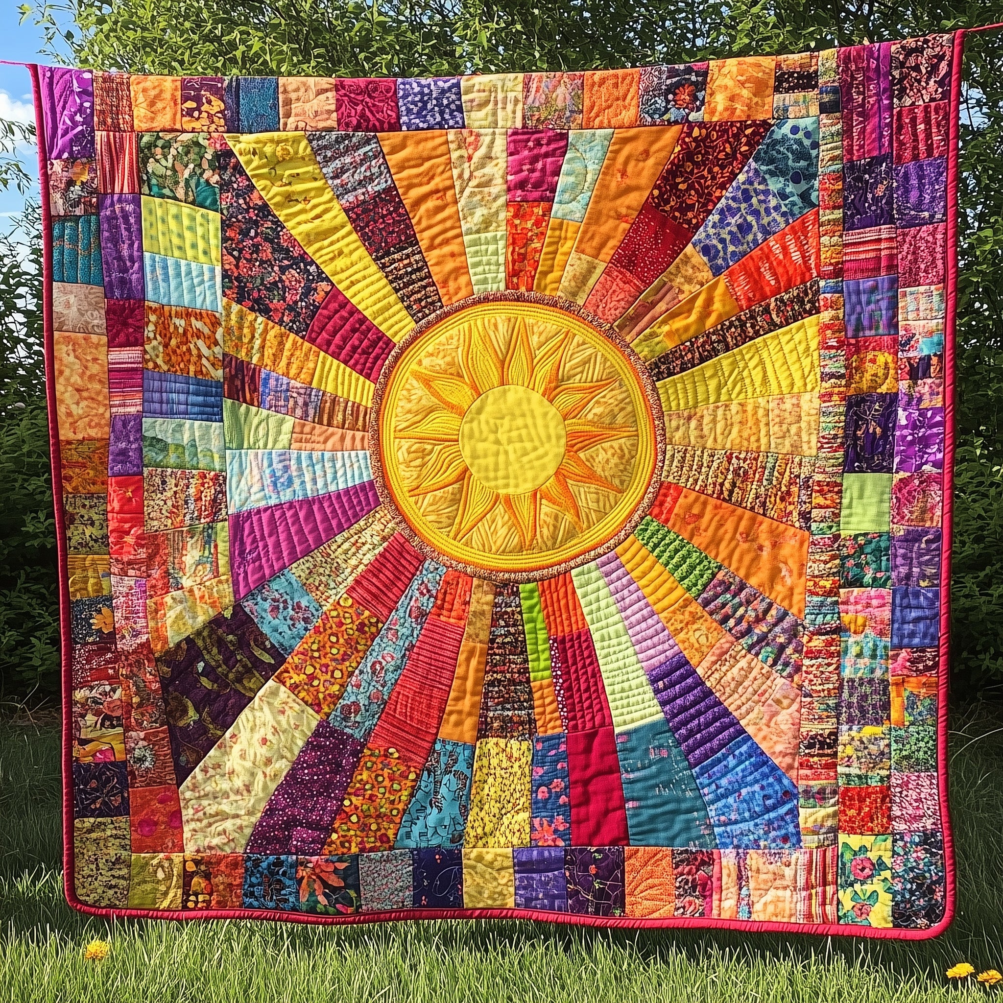 Eternal Sunshine Quilted Blanket Couch Throw BlanketHippy Gift Ideas
