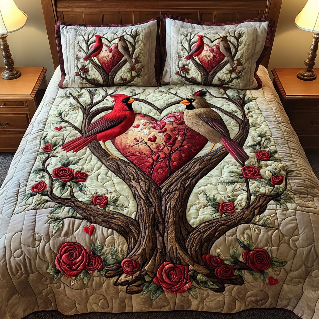 Eternal Wings Quilted Bedding Set Beautiful Bedding Merch Gift for a Peaceful Sleep