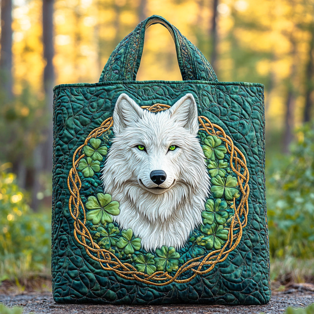Eternal Wolf Bond Quilted Tote Bag Cute Christmas Gifts For Girlfriend