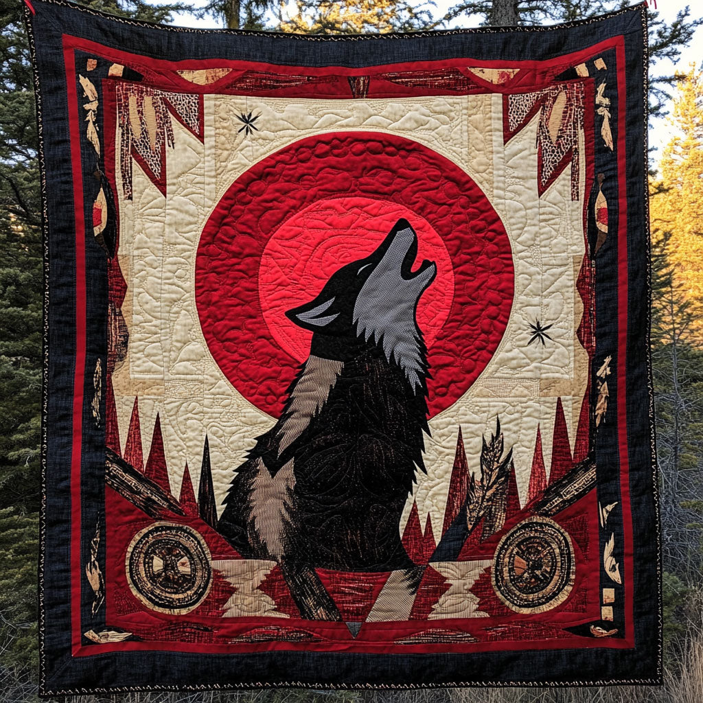 Eternal Wolf Quilt Warm and Stylish Quilt Blanket for Winter Nights