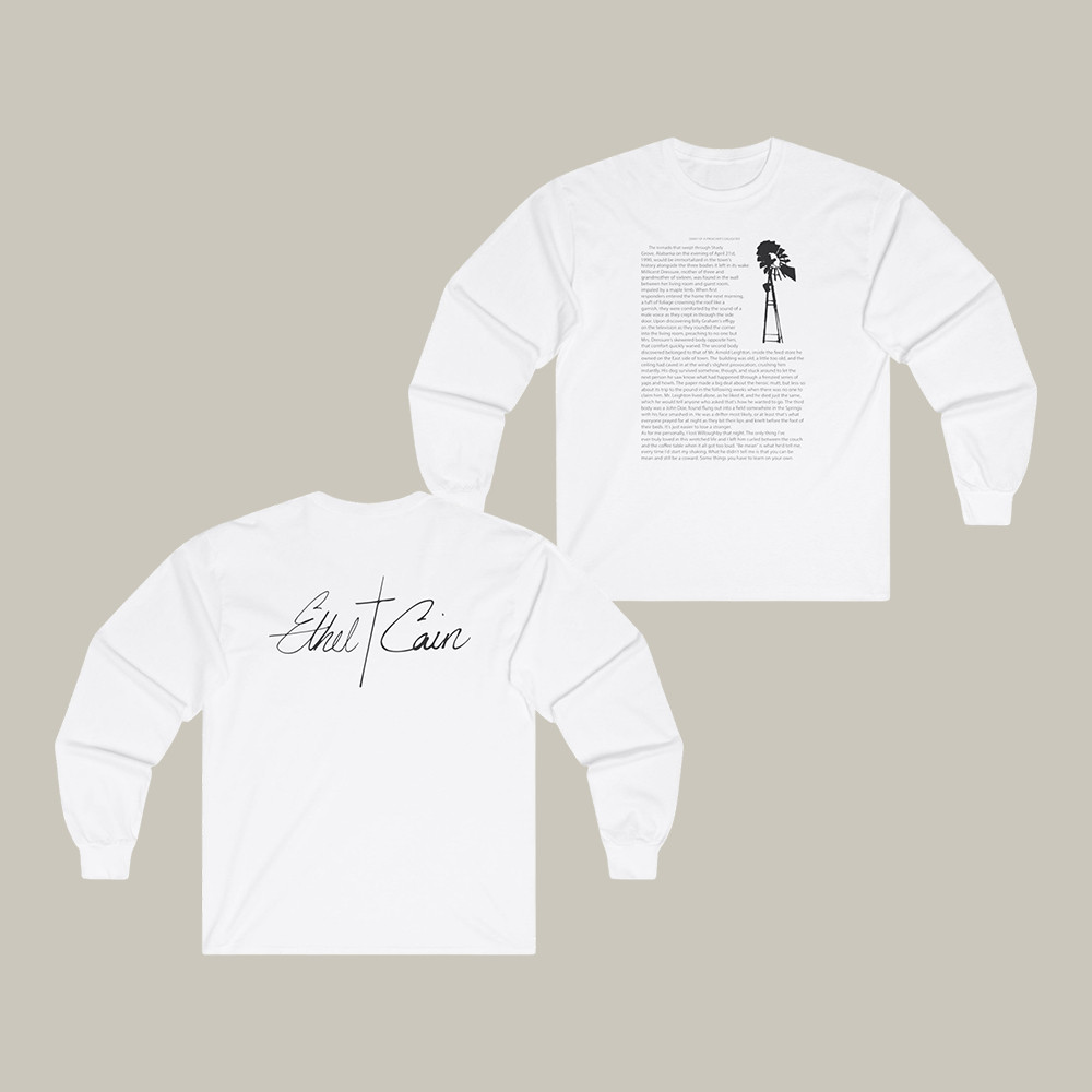 Ethel Cain Excerpt Long Sleeve Shirt Ethel Cain Music Apparel Present Idea For Father's Day