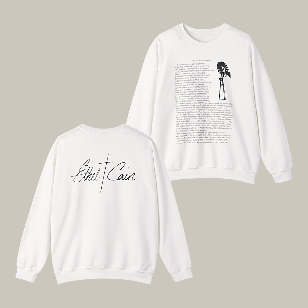 Ethel Cain Excerpt Sweatshirt Ethel Cain Music Apparel Cool Present For Girlfriend