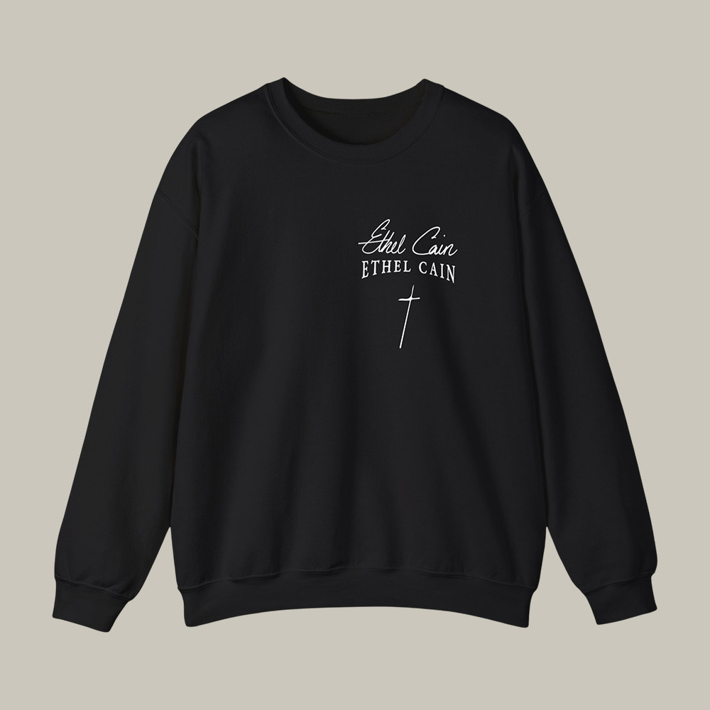 Ethel Cain Logo Sweatshirt Ethel Cain Music Concert Apparel Present For Girlfriend