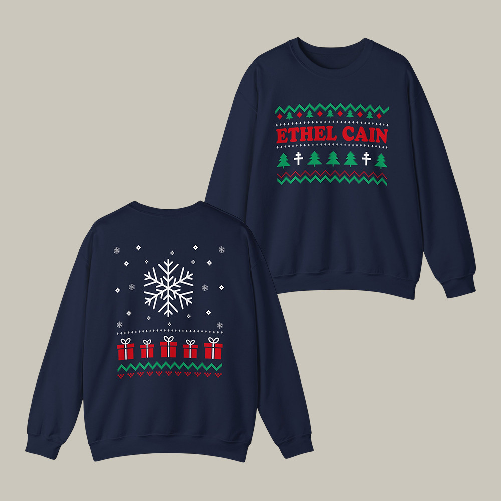 Ethel Cain Merch Holiday Sweatshirt Music Concert Outfit Ethel Cain Lover Present For Her