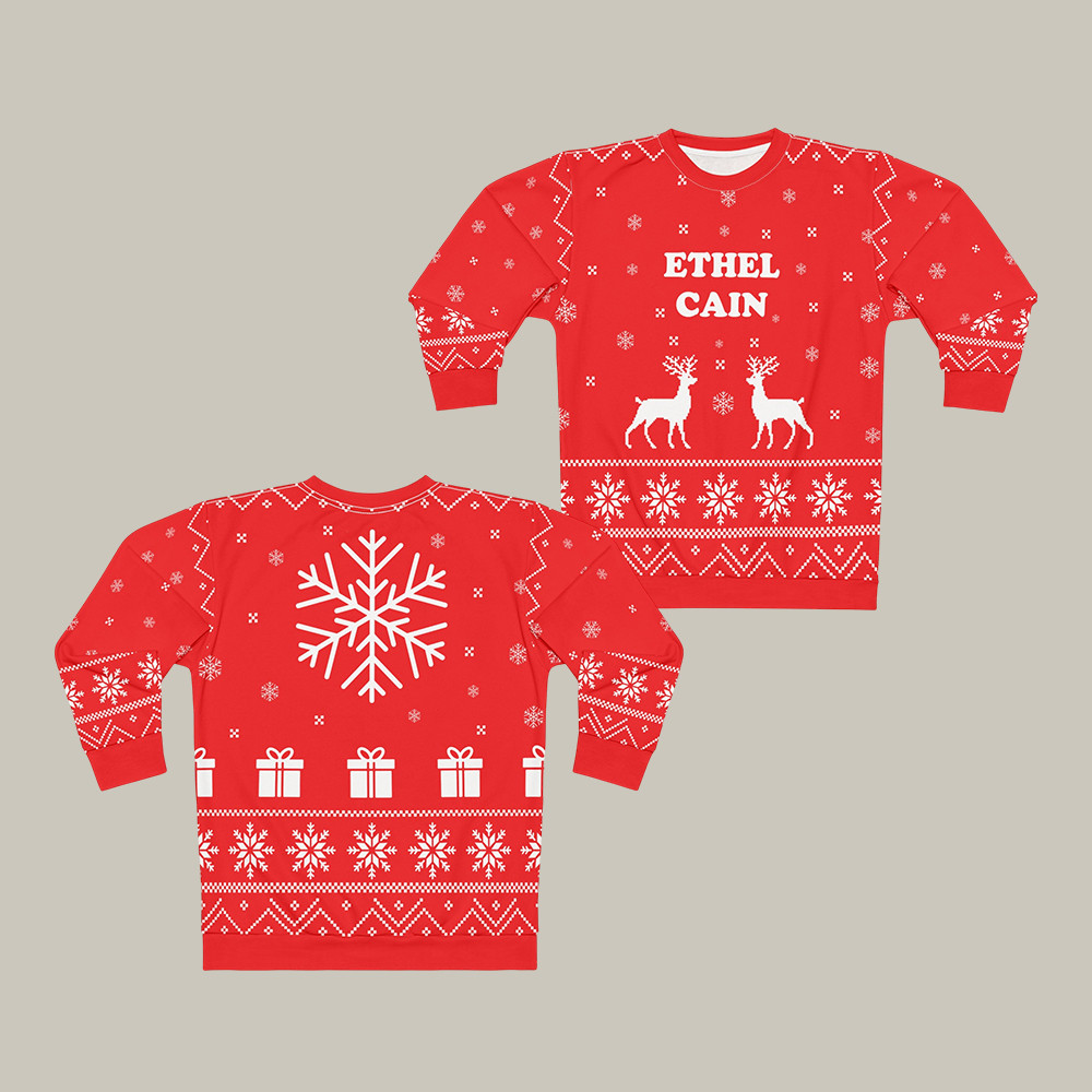 Ethel Cain Ugly Christmas Sweater Music Apparel Xmas Present For Ethel Cain Lovers
