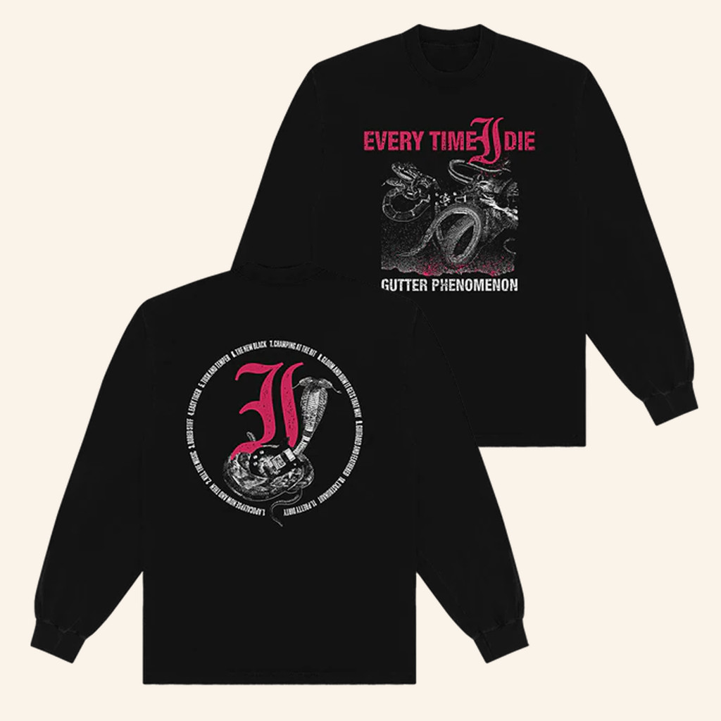 ETID Merch Gutter Phenomenon Cover Long Sleeve T-Shirt Every Time I Die Shirt Gifts For Son
