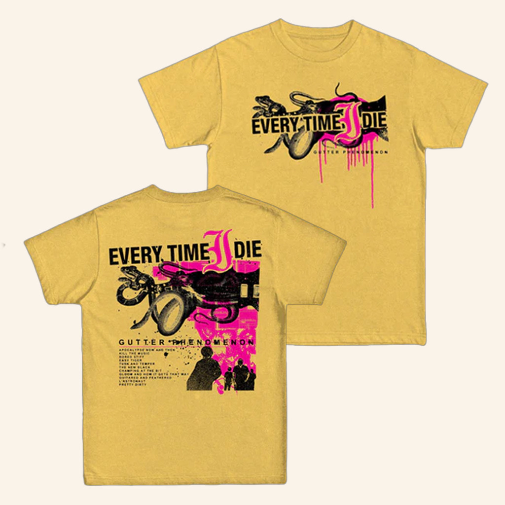 ETID Merch Gutter Phenomenon Tracklist T-Shirt Every Time I Die Shirt Gifts For Friends