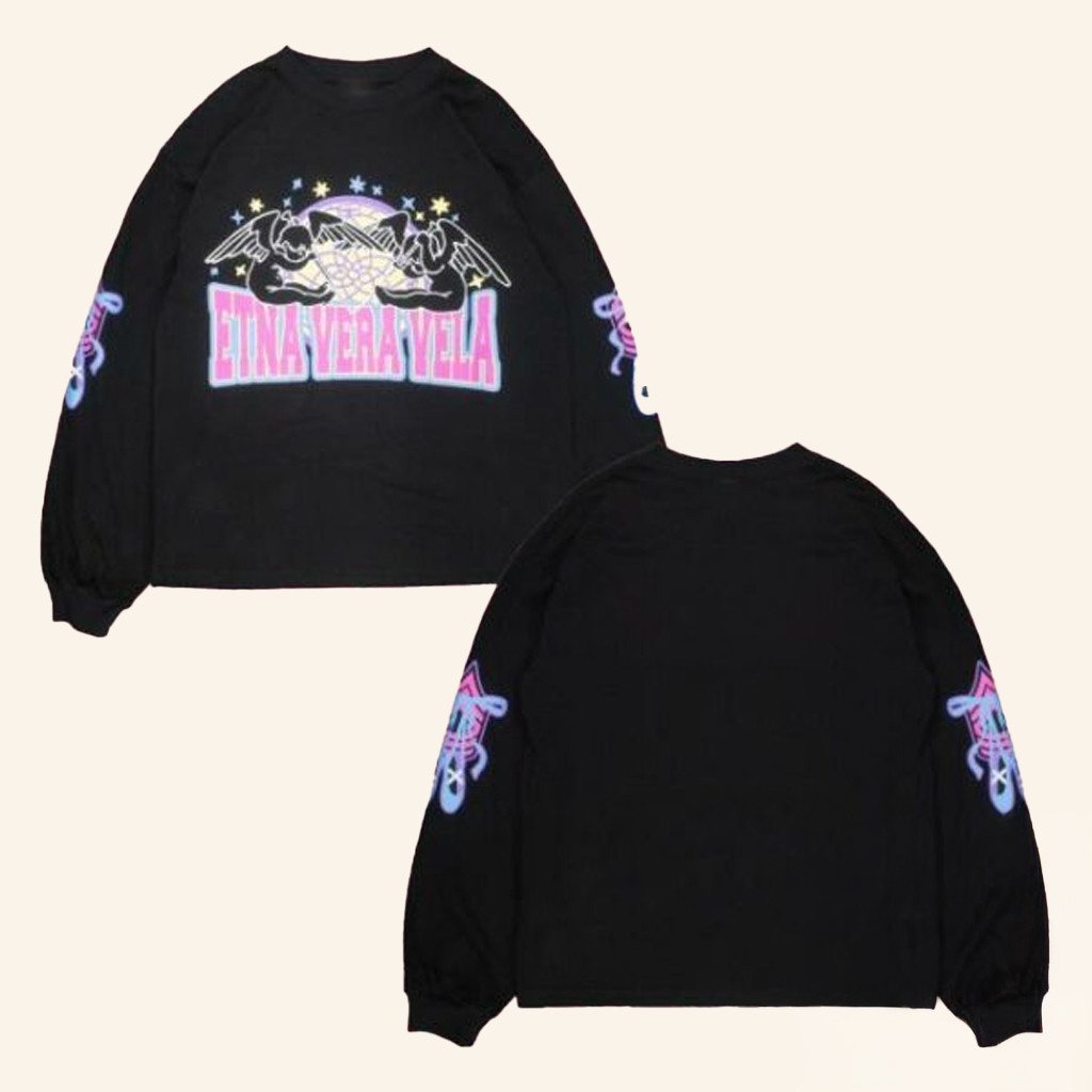 Etna Vera Vela Merch Etna Vera Vela Uniform Black Long Sleeve T-Shirt Best Gifts For Girlfriend Etna Vera Vela Merch Etna Vera Vela Uniform Black Long Sleeve T-Shirt Best Gifts For Girlfriend