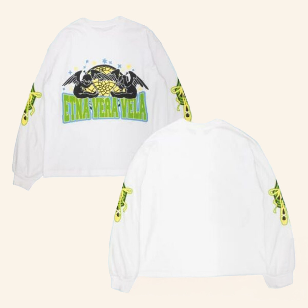 Etna Vera Vela Merch Etna Vera Vela Uniform White Long Sleeve T-Shirt Best Gifts For Friends Etna Vera Vela Merch Etna Vera Vela Uniform White Long Sleeve T-Shirt Best Gifts For Friends