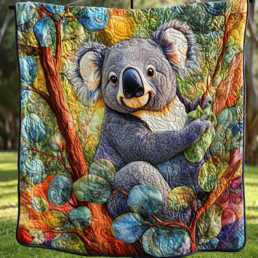 Eucalyptus Joy Quilted Blanket Bedroom Decor Koala Themed Gifts