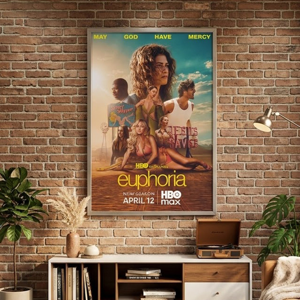 Euphoria Season 3 Poster May God Have Mercy Euphoria Merch Unique Gift For Fans