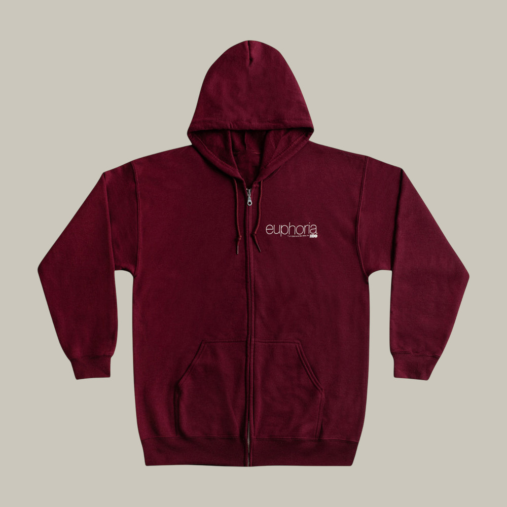 Euphoria Zip Hoodie Drama Series Euphoria Apparel Present Idea For Best Friends