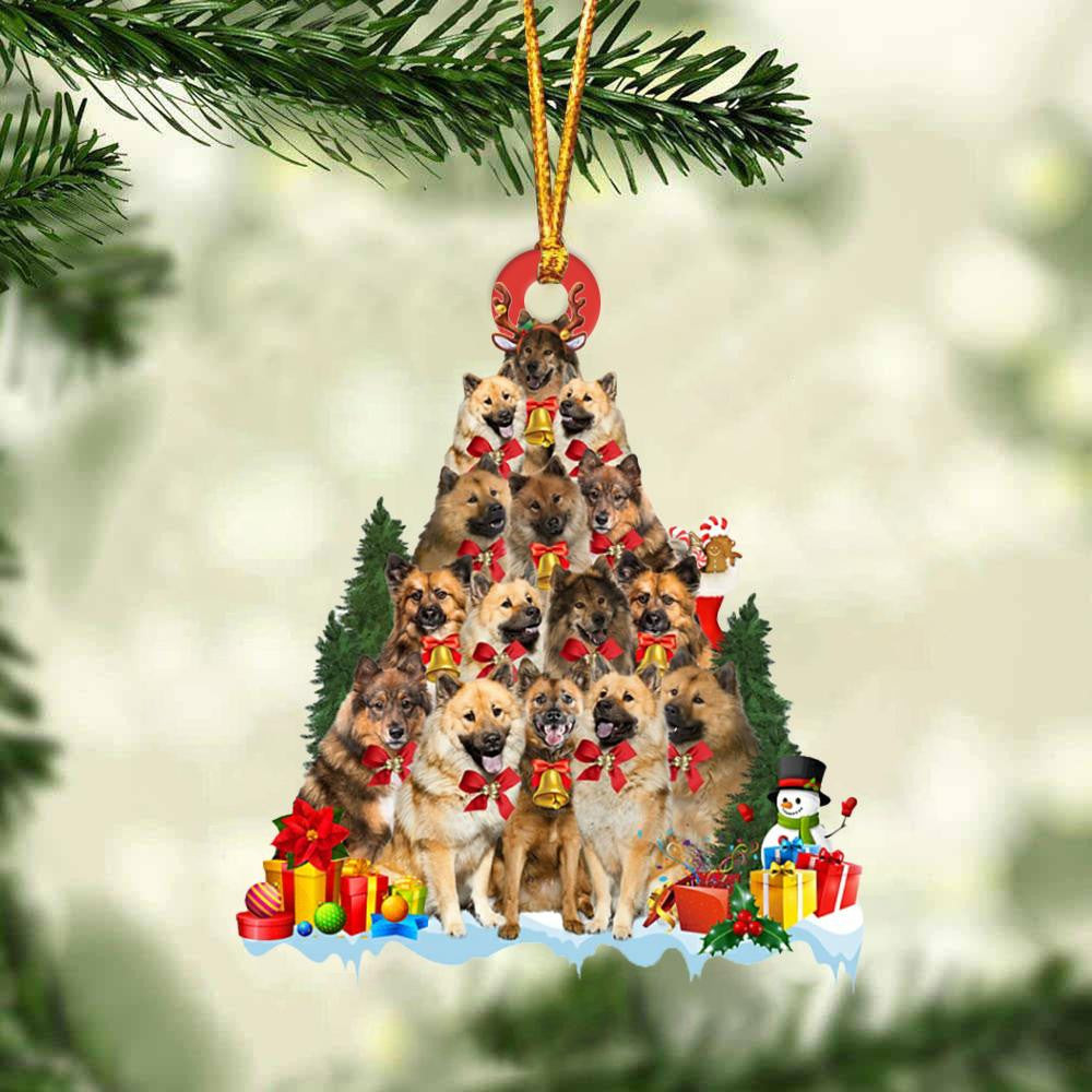 Eurasier Dog Christmas Tree Ornament Dog Gifts Acrylic Ornament Dog Gifts Acrylic Ornament