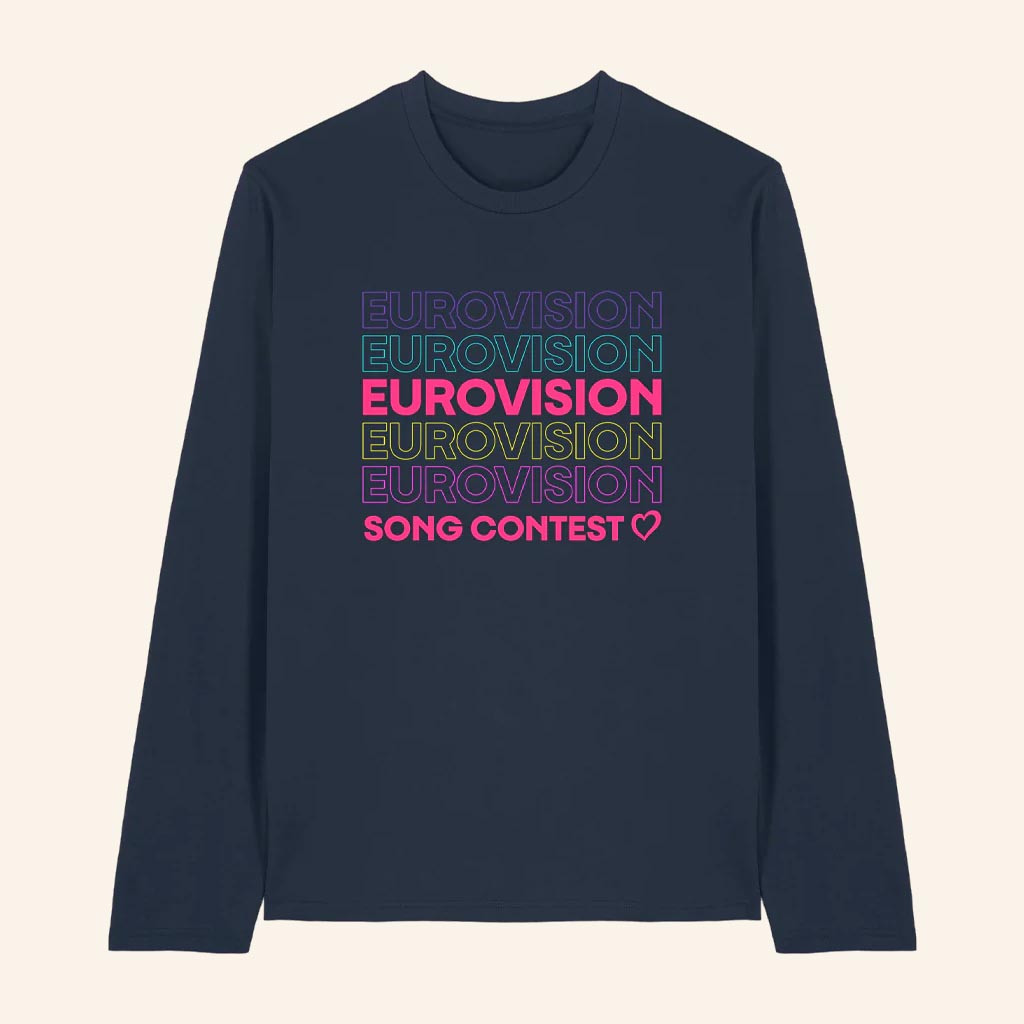 Eurovision Merch Repeat Logo Long Sleeve T-Shirt Best Gifts For Sin In Law