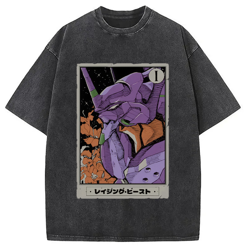 Eva Tarot Card Washed T-Shirt Soft Comfortable Daily T Shirt Gifts For Her