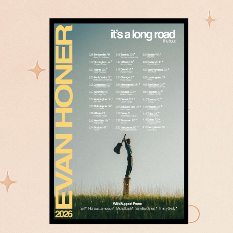 Evan Honer Merch Long Road Live Tour 2026 Poster Home Decor Gifts For Music Fans Evan Honer Merch Long Road Live Tour 2026 Poster Home Decor Gifts For Music Fans