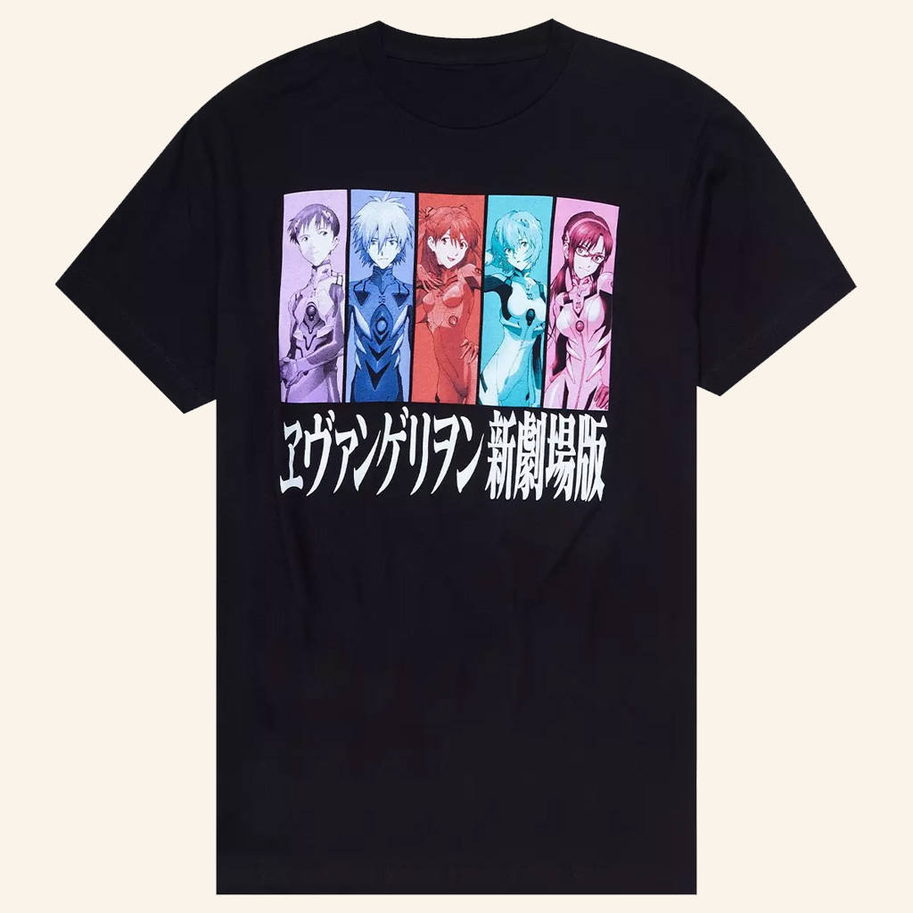Evangelion Merch Neon Genesis Evangelion Pilots Panel T-Shirt Best Gifts For An Anime Fan Evangelion Merch Neon Genesis Evangelion Pilots Panel T-Shirt Best Gifts For An Anime Fan