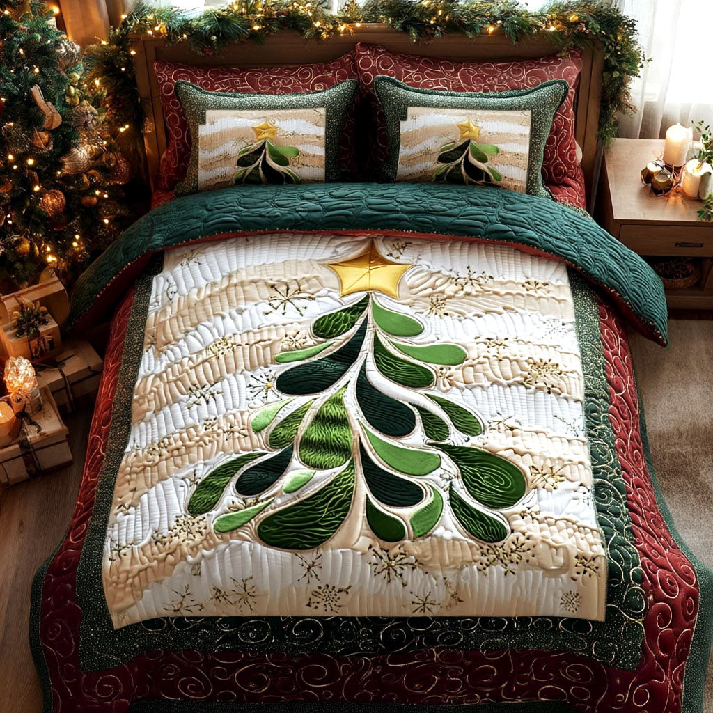 Evergreen Grace Quilted Bedding Set Best Holiday Duvet Covers Christmas Gift Ideas For Him
