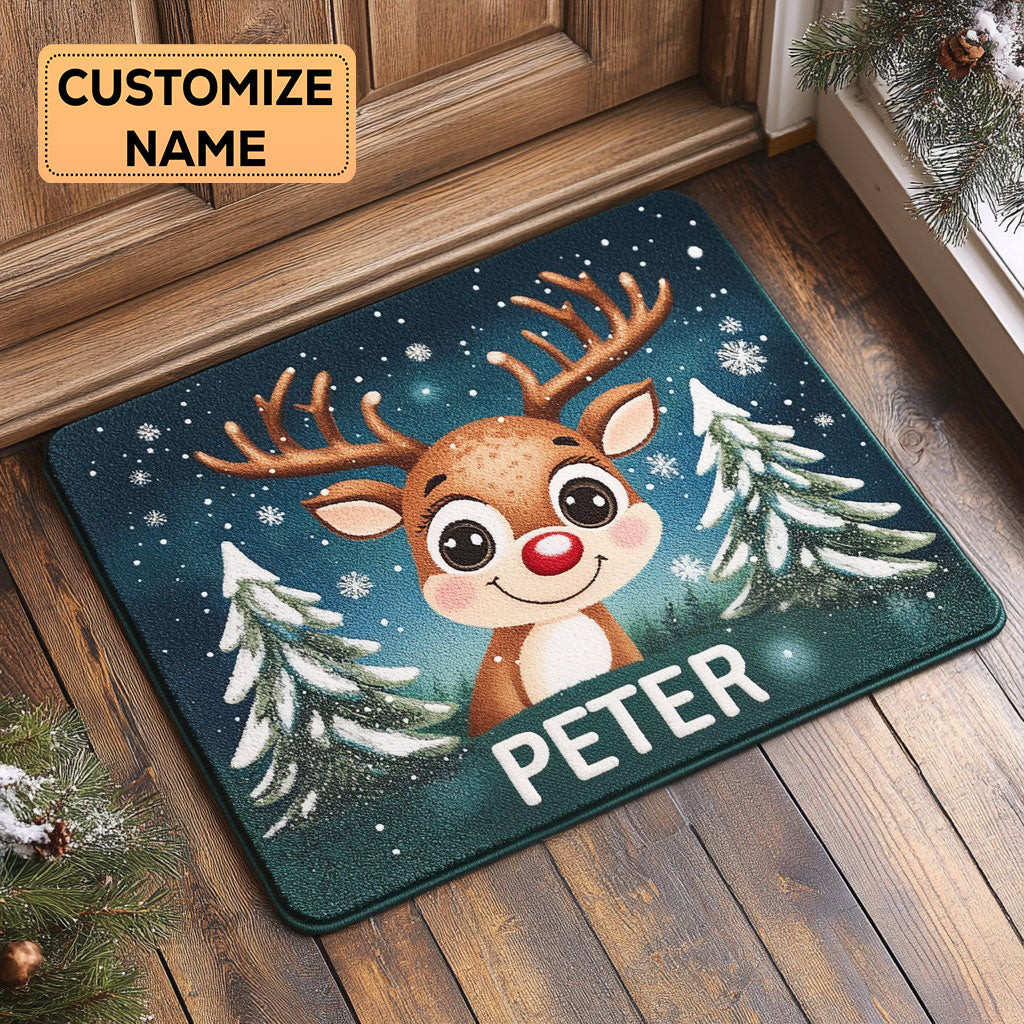 Evergreen Guardian Custom Personalized Doormat Best Gift For Friends and Family on Christmas Day