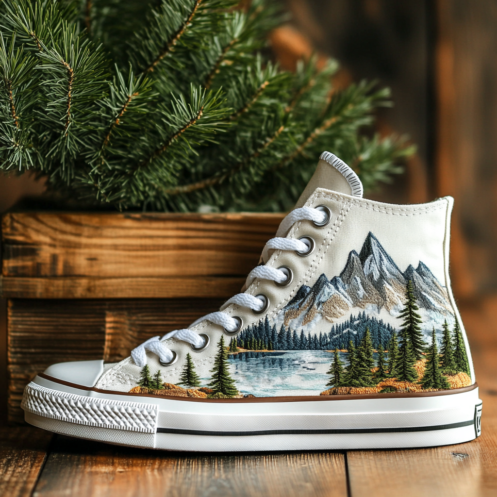 Evergreen Highs Canvas High Tops Graduation Merch Gift