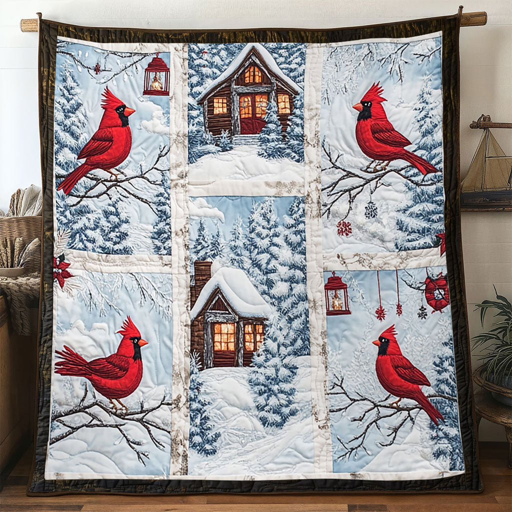 Evergreen Hope Cardinal Quilt Blanket Cardinal Blankets Christmas Gifts For Grandparents