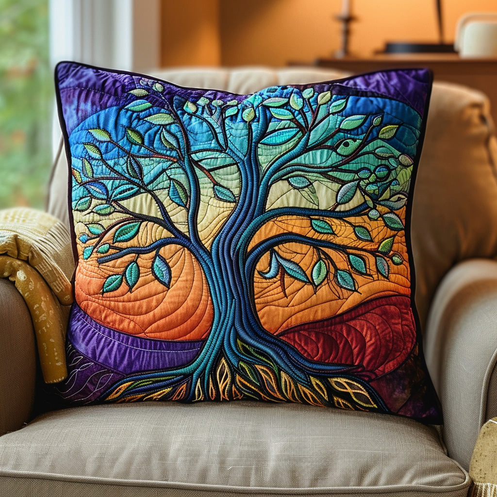 Everlife Tree Quilted Pillow Case Decorative Pillow Covers Tree Of Life Gifts For Adults