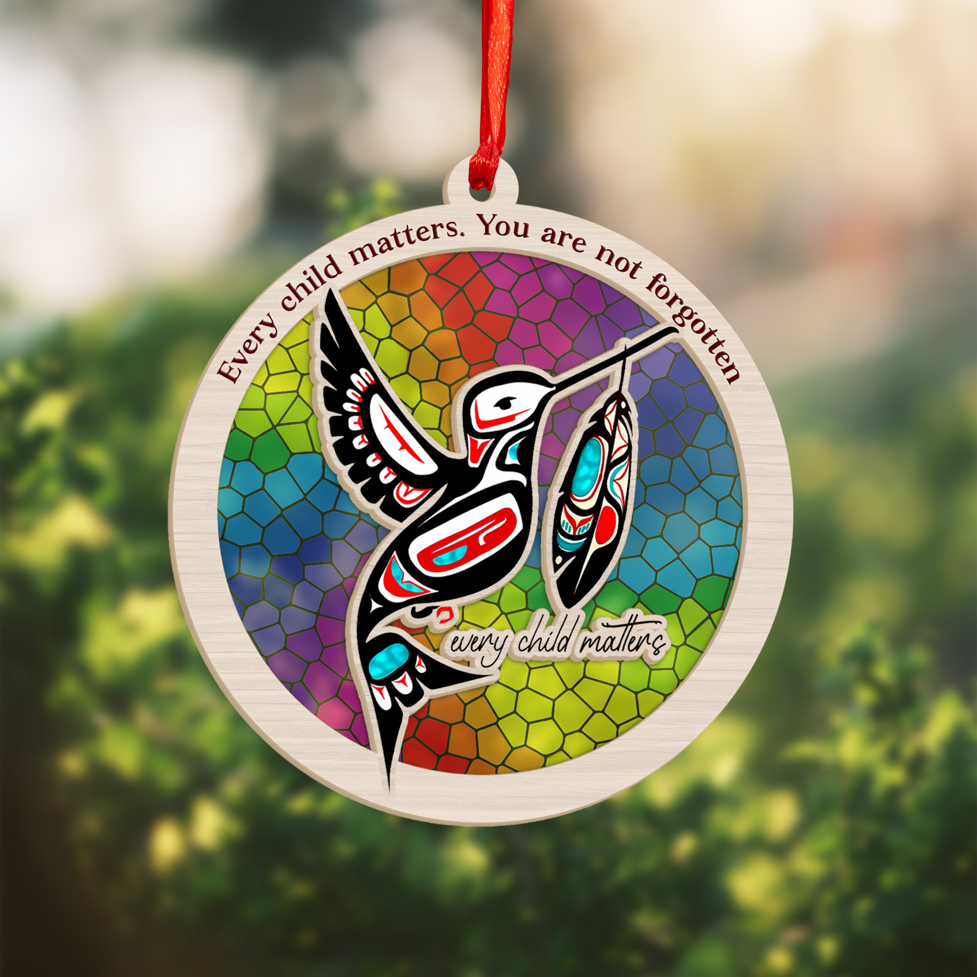 Every Child Matters Suncatcher Ornament Hummingbird You Are Not Forgotten Xmas Ornaments 2023