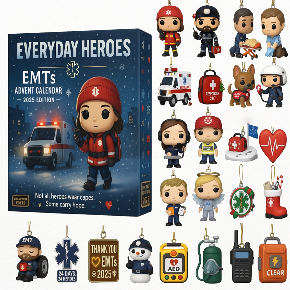 Everyday Heroes EMTs Advent Calendar 2025 24-Day Countdown Secret Santa Gift Ideas