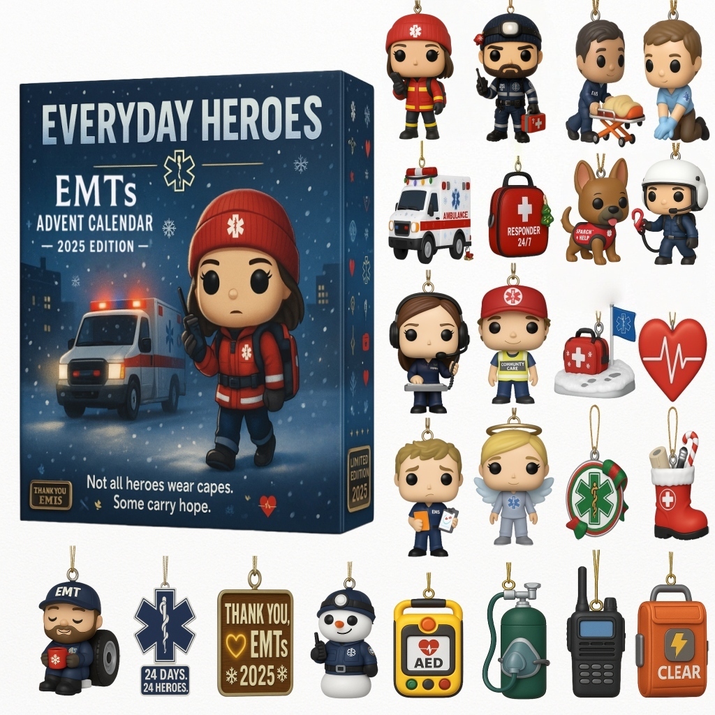 Everyday Heroes Emts Advent Calendar Holiday Home Decor Christmas Gifts For Doctors