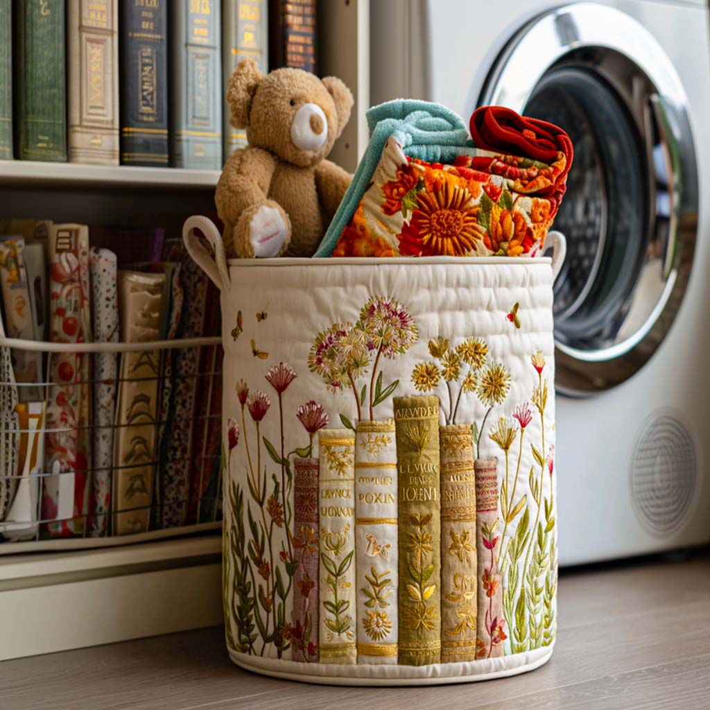 Everyday Stories Quilted Laundry Basket Creative Gift For Family