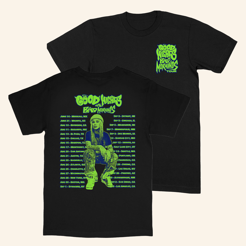 Everydaydays Merch The Good Nights And Bad Mornings Tour Black T-Shirt Gifts For Music Fans Everydaydays Merch The Good Nights And Bad Mornings Tour Black T-Shirt Gifts For Music Fans