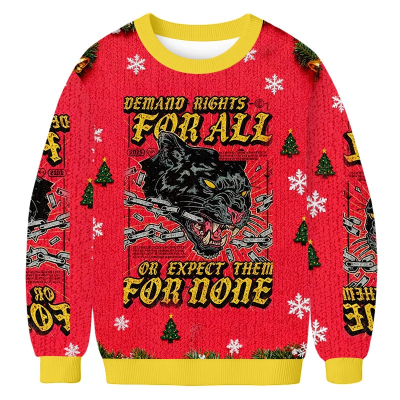 Everyone Has The Right Christmas Ugly Sweater Holiday Wear Christmas Gift For Panther Lover