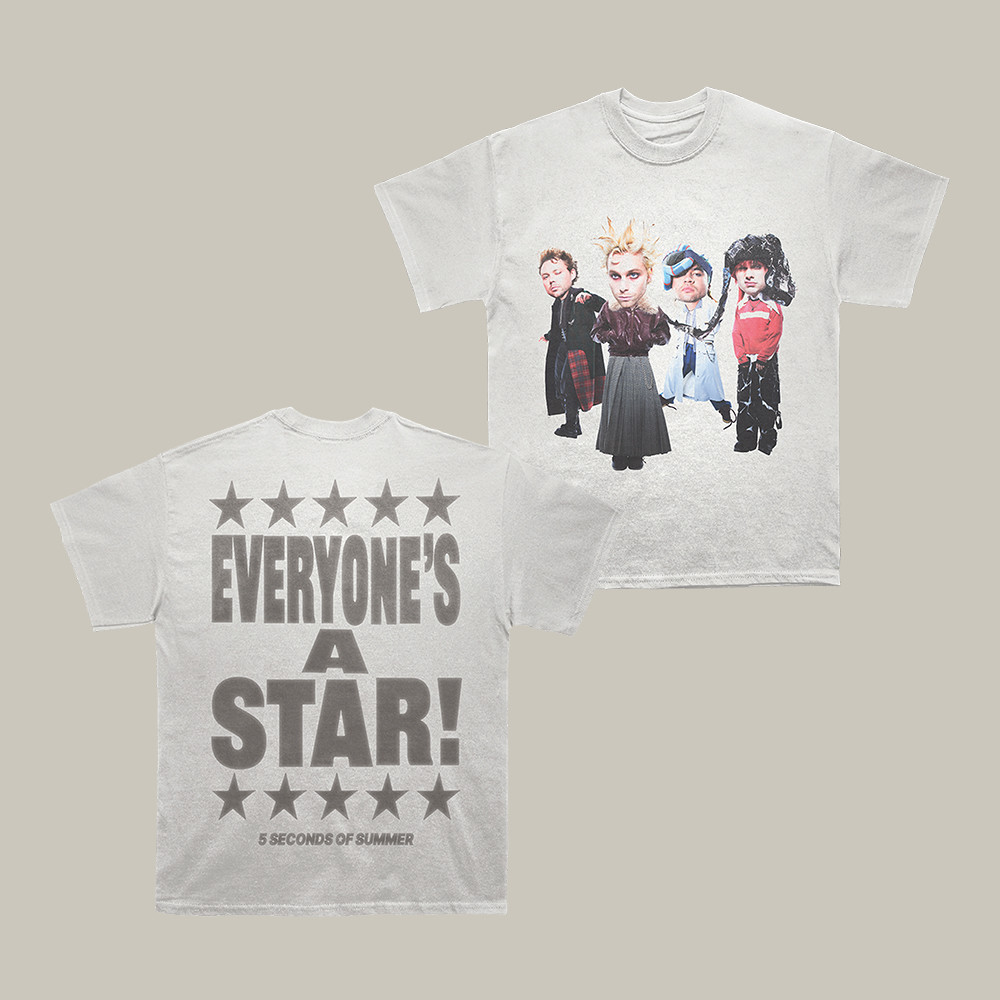 Everyone's A Star 5 Seconds Of Summer T-Shirt 5sos Fan Mech Music Lover Gift