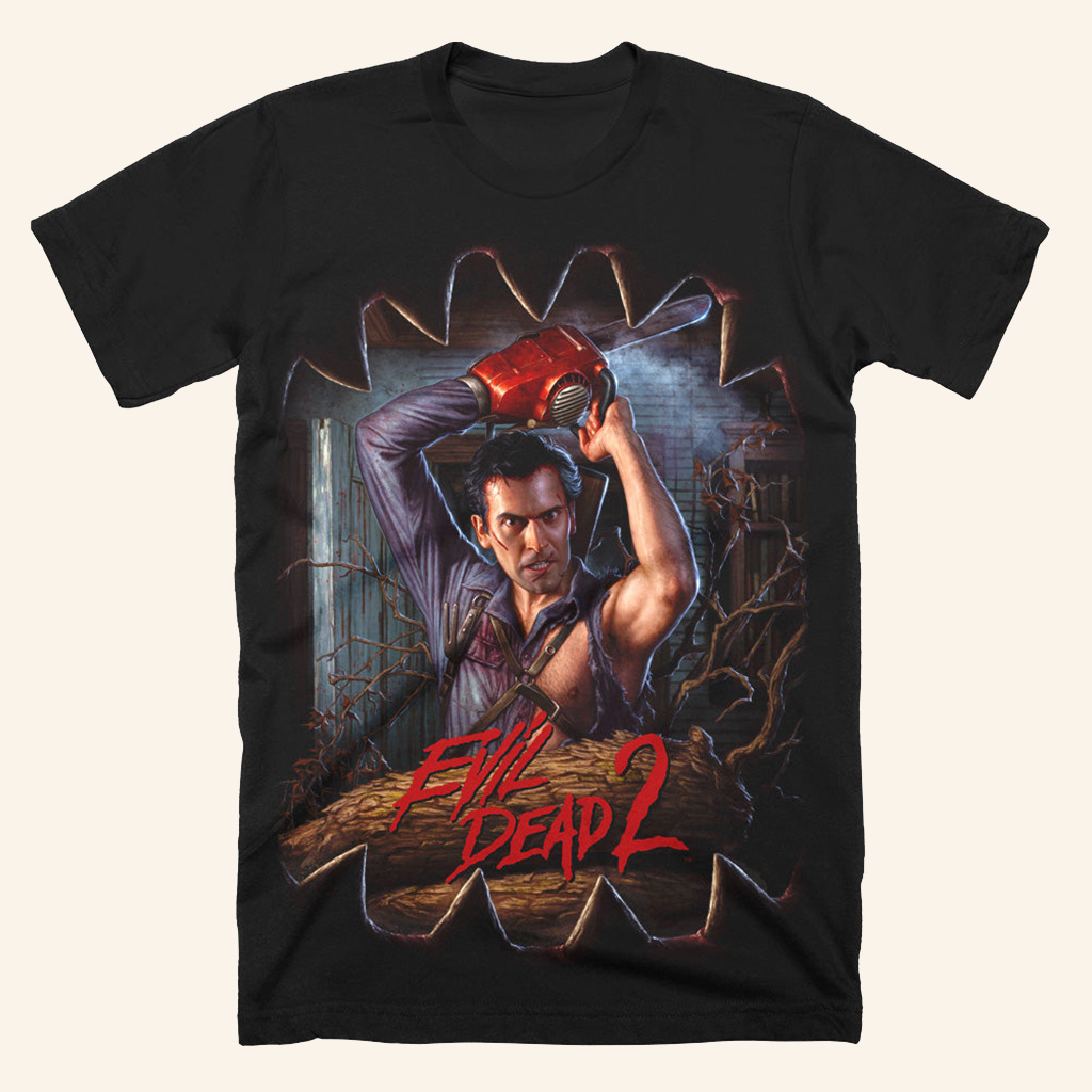 Evil Dead 2 Outside Looking In T-Shirt Halloween Tees Gifts For Son In Law