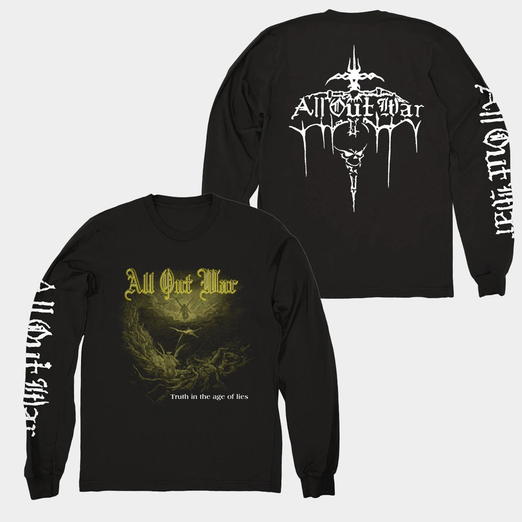 Evil Greed Merch All Out War Truth In The Age Of Lies Long Sleeve Shirt Gifts For Him