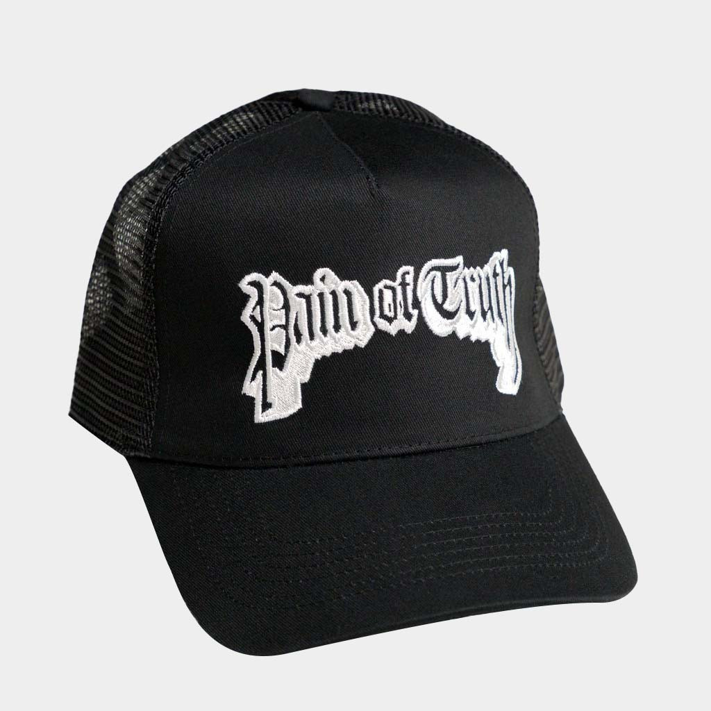 Evil Greed Merch Pain Of Truth Linyhc Trucker Hat Embroidered Best Birthday Gift For Son