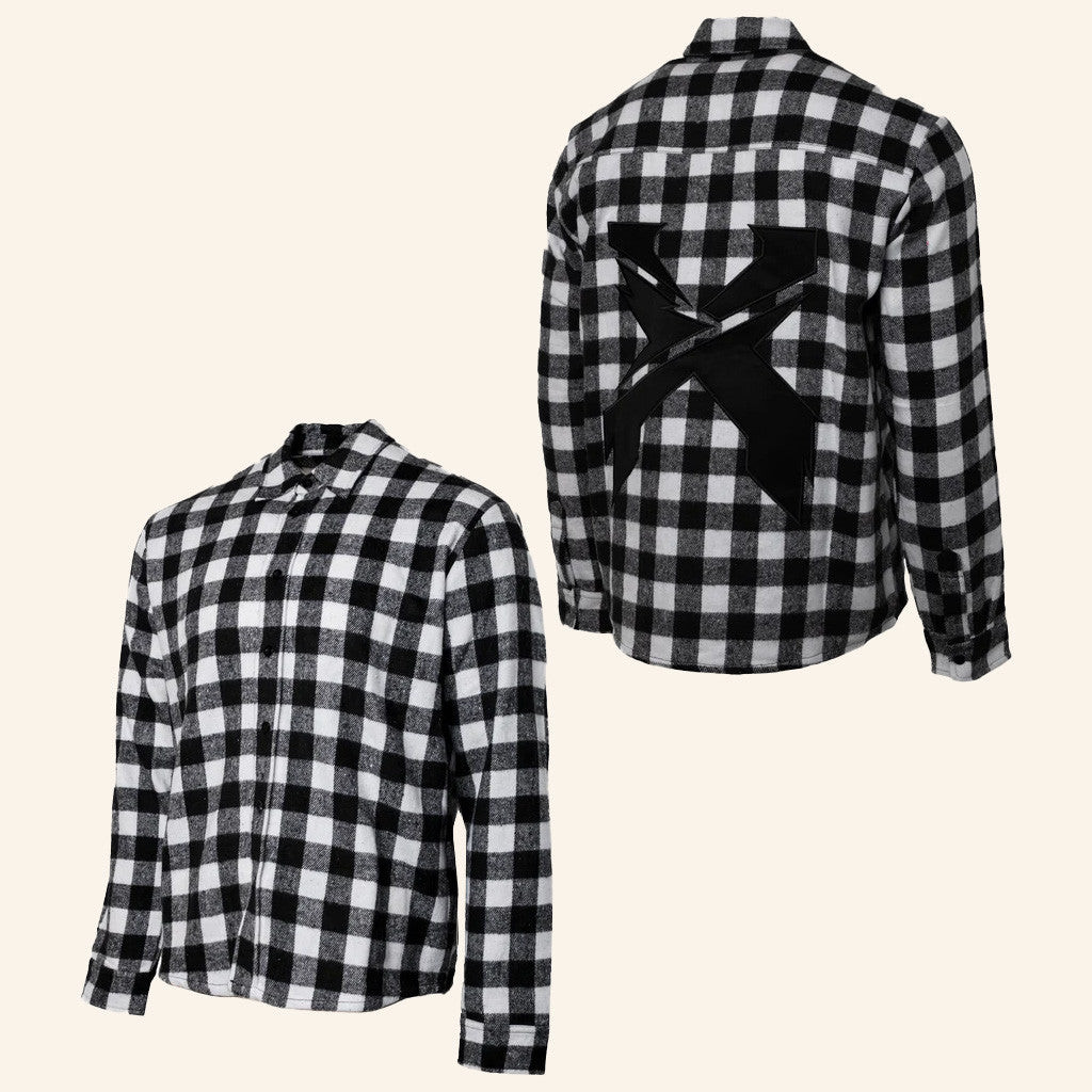 Excision Merch Excision Flannel Black White Button Up Shirt Long Sleeve Gifts For Husband Excision Merch Excision Flannel Black White Button Up Shirt Long Sleeve Gifts For Husband