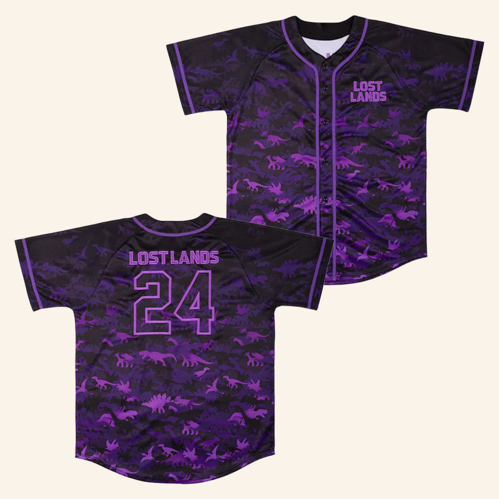 Excision Merch Lost Lands Purple Dino Baseball Jersey Gifts For Dudes Excision Merch Lost Lands Purple Dino Baseball Jersey Gifts For Dudes