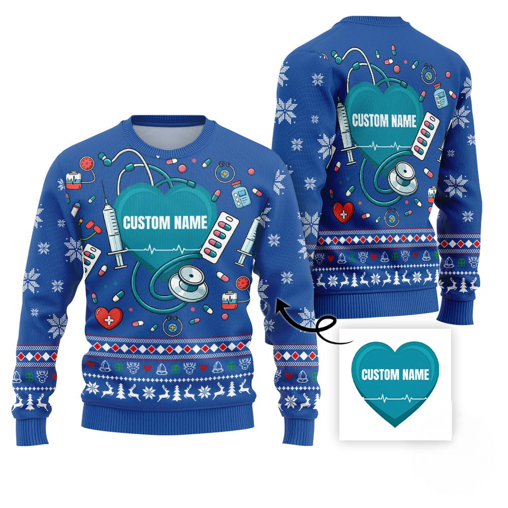 Exclusive Custom Ugly Christmas Sweater For Doctor Ugly Christmas Sweaters For Sale