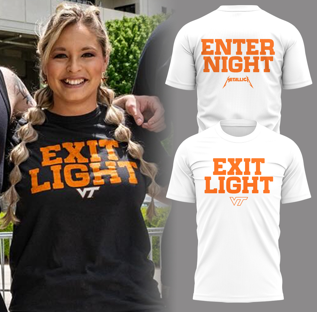 Exit Light VT Music Concert White T-Shirt Birthday Gifts For Music Lovers
