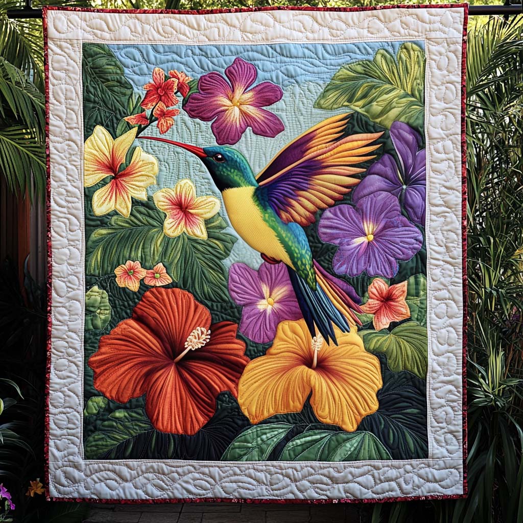 Exotic Hues Quilted Blanket Gift Ideas For Bird Lovers