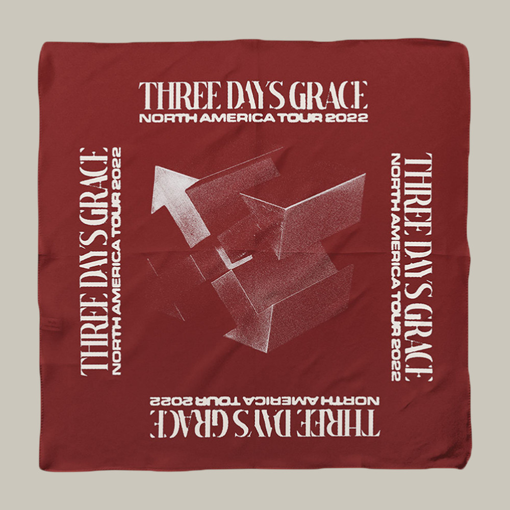 Explosions North American Tour Bandana Three Days Grace Merch Cool Gift For Music Fans